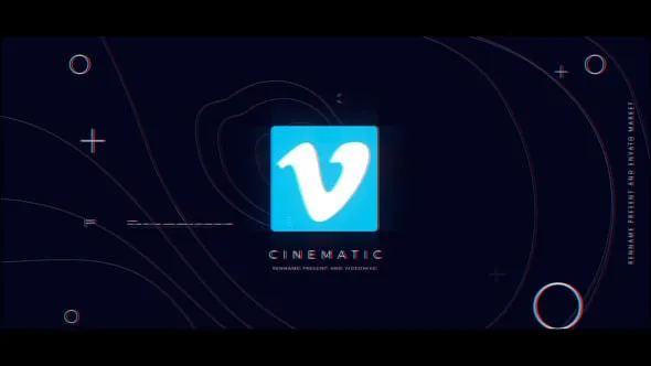 数字失真RGB分裂技术故障标志LOGO片头AE模板 Tech Glitch Logo