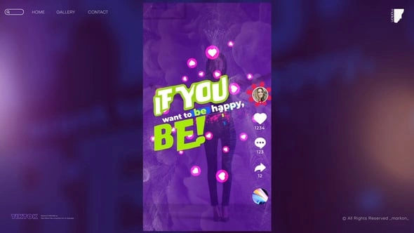 AE模板 创意动画排版标题TikTok抖音元素模板 Creative Typography TikTok Elements